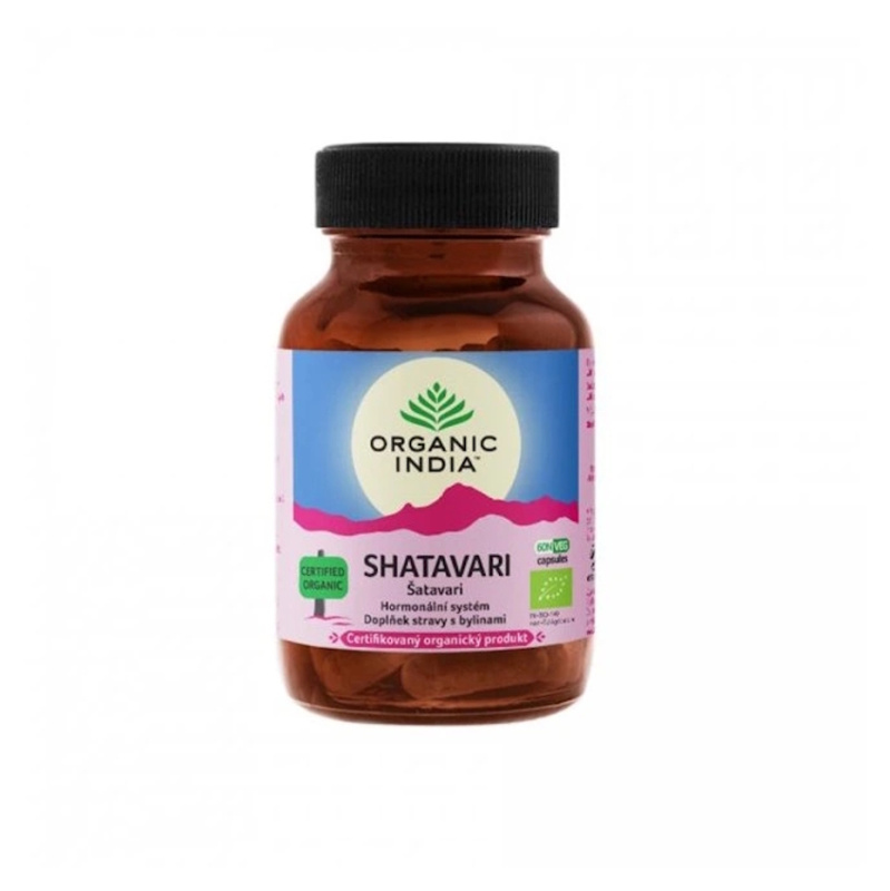 ORGANIC INDIA Šatavari, Organic India, 60 kapslí