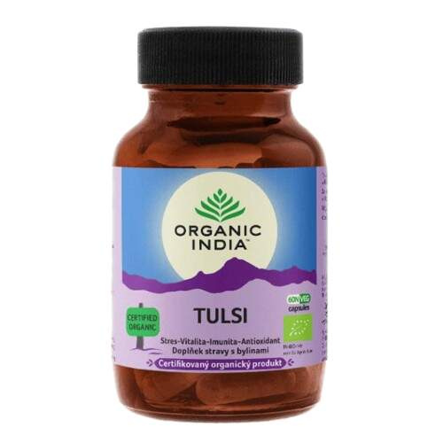 ORGANIC INDIA Tulsi, Organic India, 60 kapslí