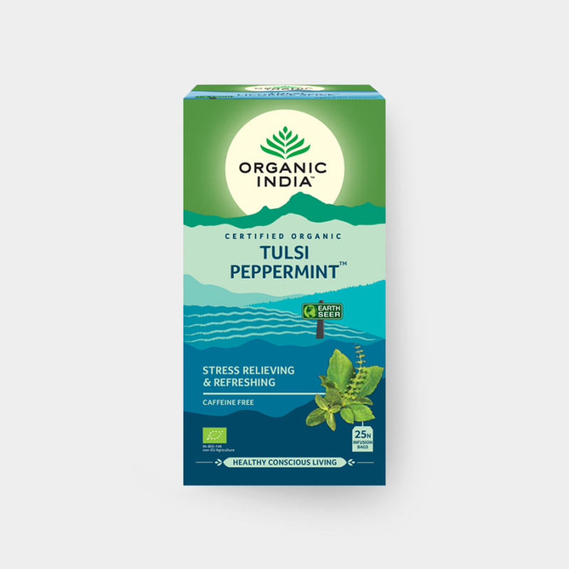 ORGANIC INDIA Tulsi s mátou BIO, 25 sáčků