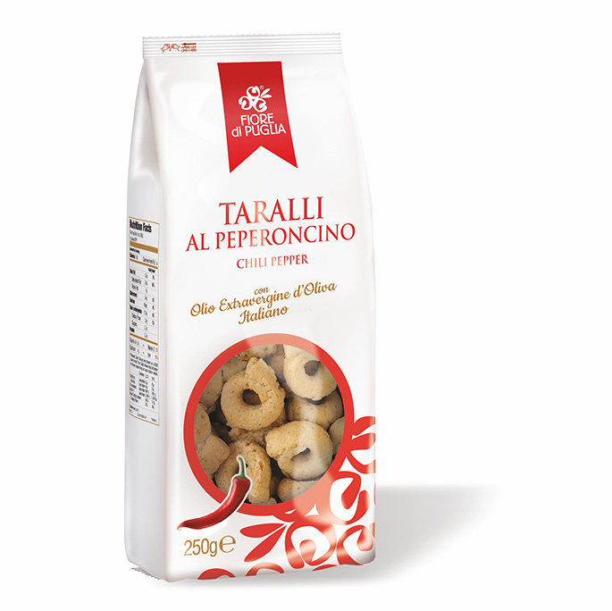 Fiore di Puglia Taralli paprikové (Peperoncino) 250g