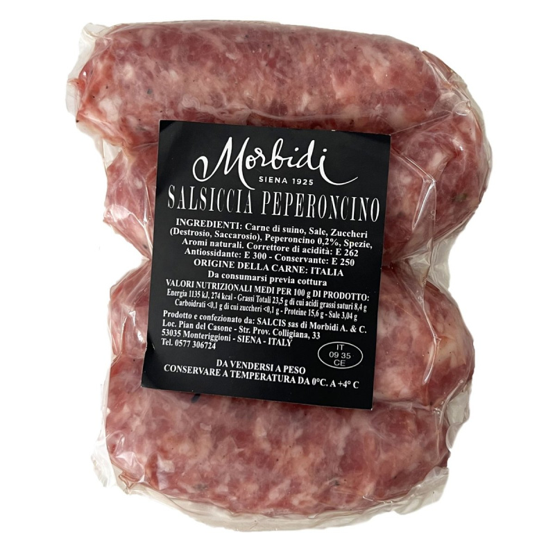 Morbidi Salsiccia peperoncino klobásky