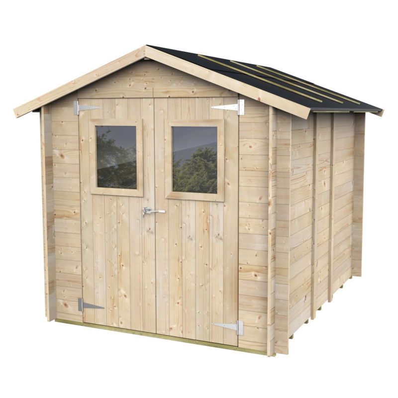 Twig Dřevěný zahradní domek BH19 Argenta, přírodní, 198 x 248 cm