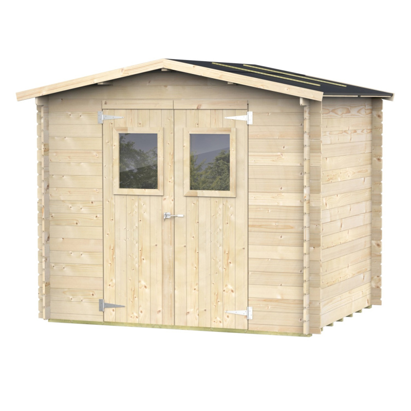 Twig Dřevěný zahradní domek BH19 Argenta, přírodní, 248 x 198 cm