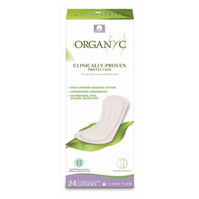 ORGANYC Dámské vložky slipové +, 24ks