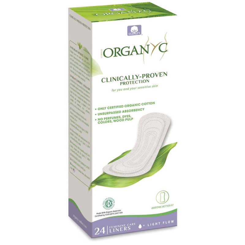 ORGANYC Dámské vložky slipové +, 24ks