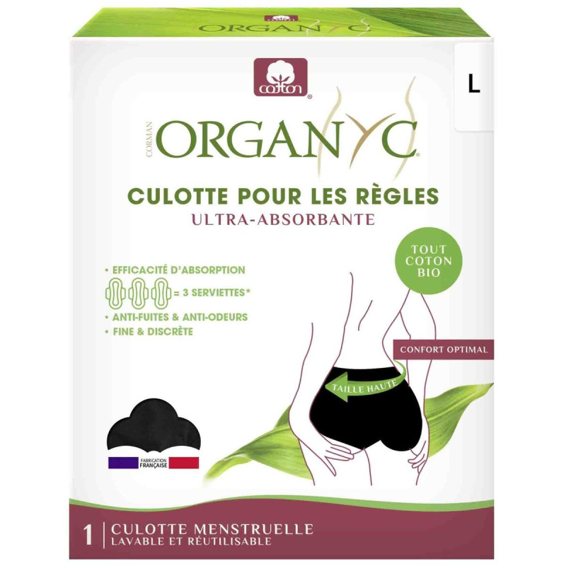 Organyc Menstruační kalhotky z bio bavlny - ultraabsorpční Velikost: L