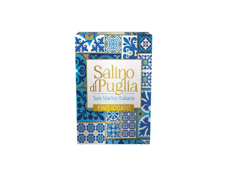 Salino di Puglia mořská sůl přírodní jemná s jódem 1kg