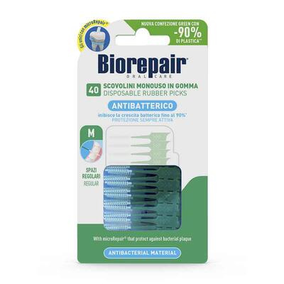 Biorepair Rubber Picks Regular dentální párátka Green - Regular 40 ks