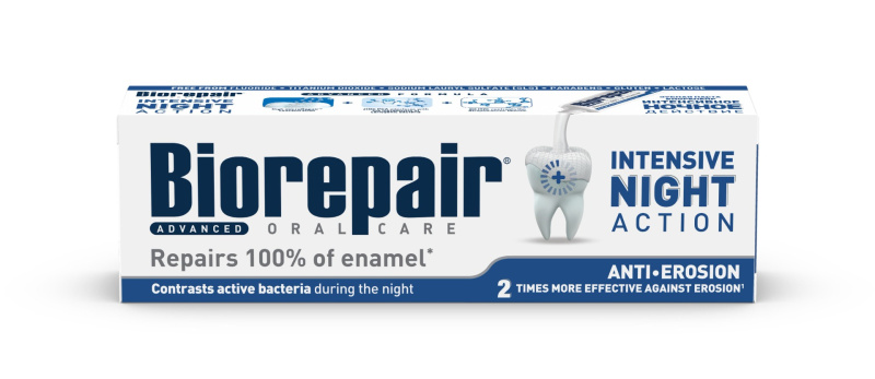 Biorepair Advanced Intensive Night intenzivní noční péče pro obnovení zubní skloviny 75 ml