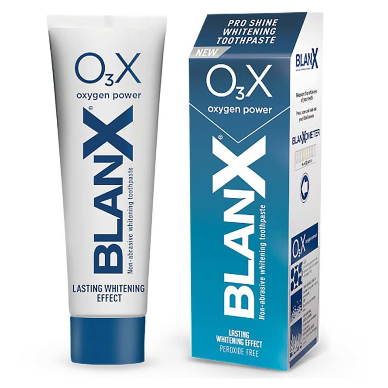 BlanX O3X Toothpaste přírodní zubní pasta pro šetrné bělení a ochranu zubní skloviny 75 ml