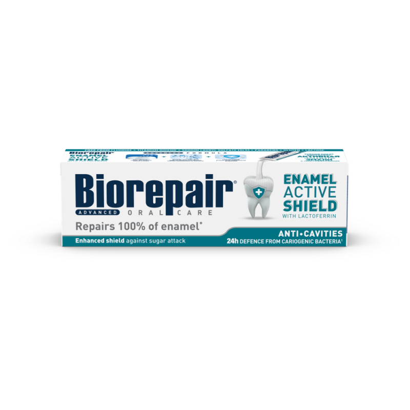 Biorepair Advanced Active Shield pasta proti zubnímu plaku a pro zdravé dásně 75 ml