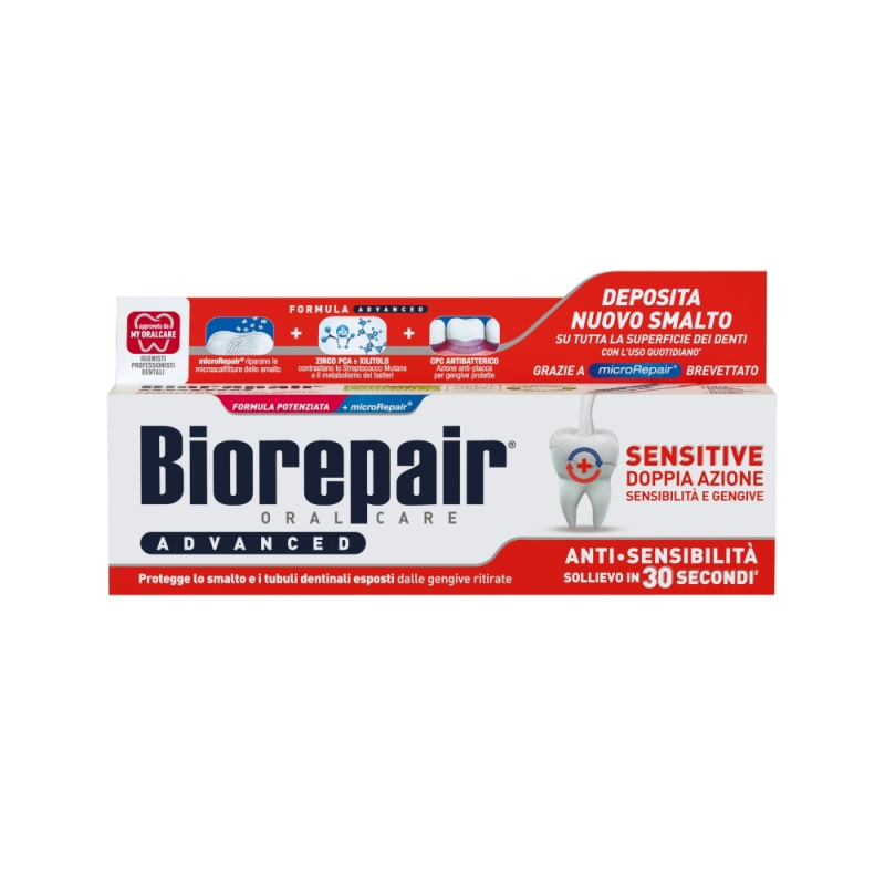 Biorepair Advanced Active Shield pasta proti zubnímu plaku a pro zdravé dásně 75 ml