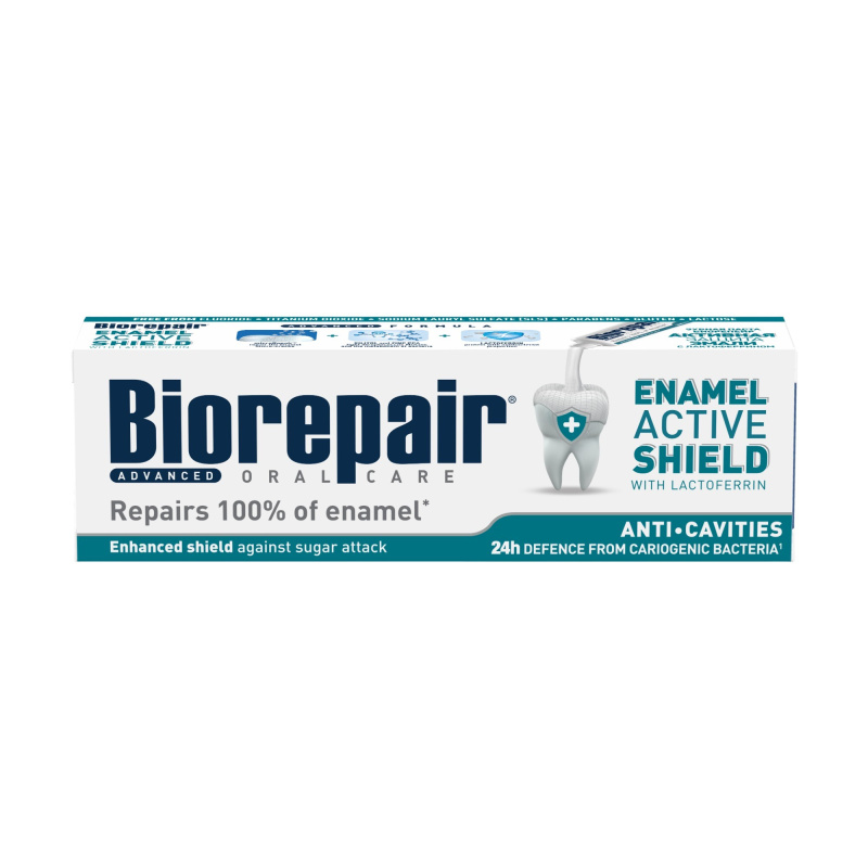 Biorepair Advanced Active Shield pasta proti zubnímu plaku a pro zdravé dásně 75 ml