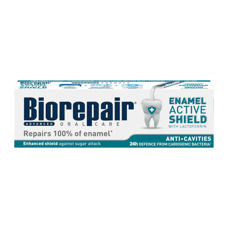 Biorepair Advanced Active Shield pasta proti zubnímu plaku a pro zdravé dásně 75 ml