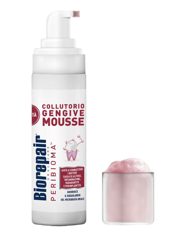 Biorepair Peribioma Mousse Mouthwash ústní voda 200 ml