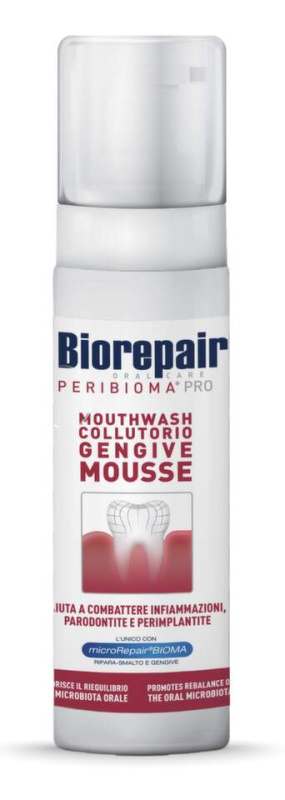 Biorepair Peribioma Mousse Mouthwash ústní voda 200 ml