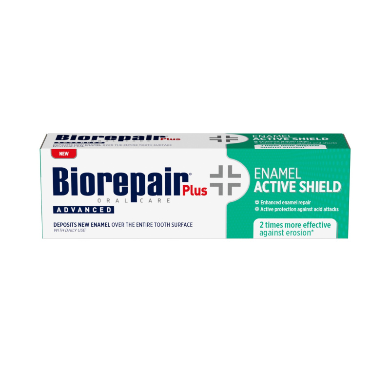 Biorepair Plus Advanced Active Shield zubní pasta chránící zubní sklovinu 75 ml