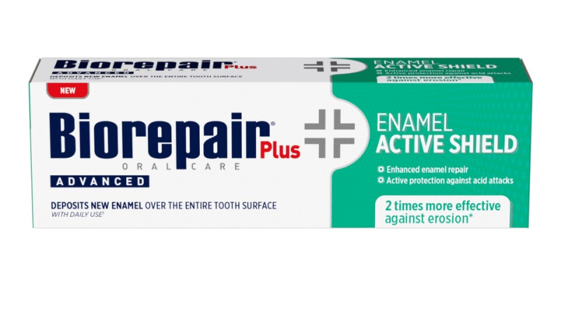 Biorepair Plus Advanced Active Shield zubní pasta chránící zubní sklovinu 75 ml