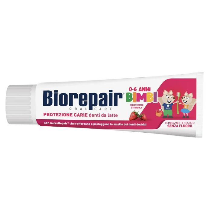 Biorepair Kids 0-6 Years zubní pasta pro děti Strawberry 50 ml