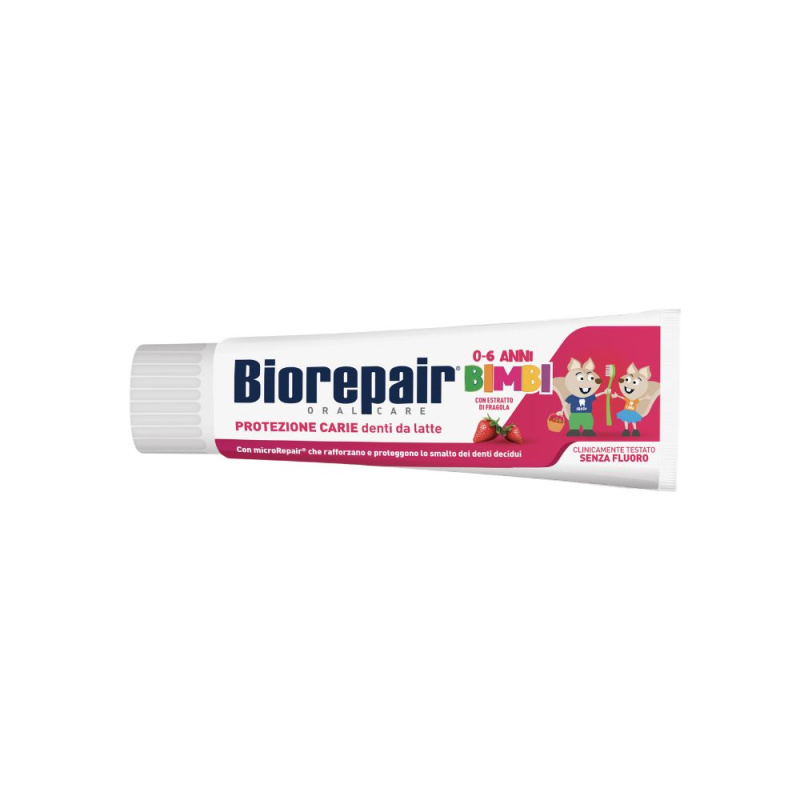 Biorepair Kids 0-6 Years zubní pasta pro děti Strawberry 50 ml