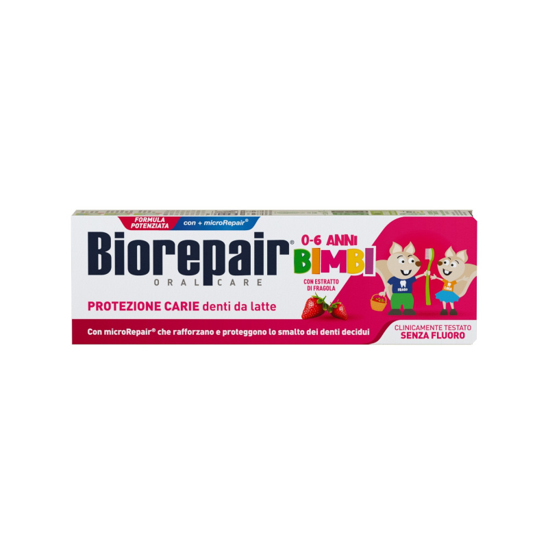 Biorepair Kids 0-6 Years zubní pasta pro děti Strawberry 50 ml