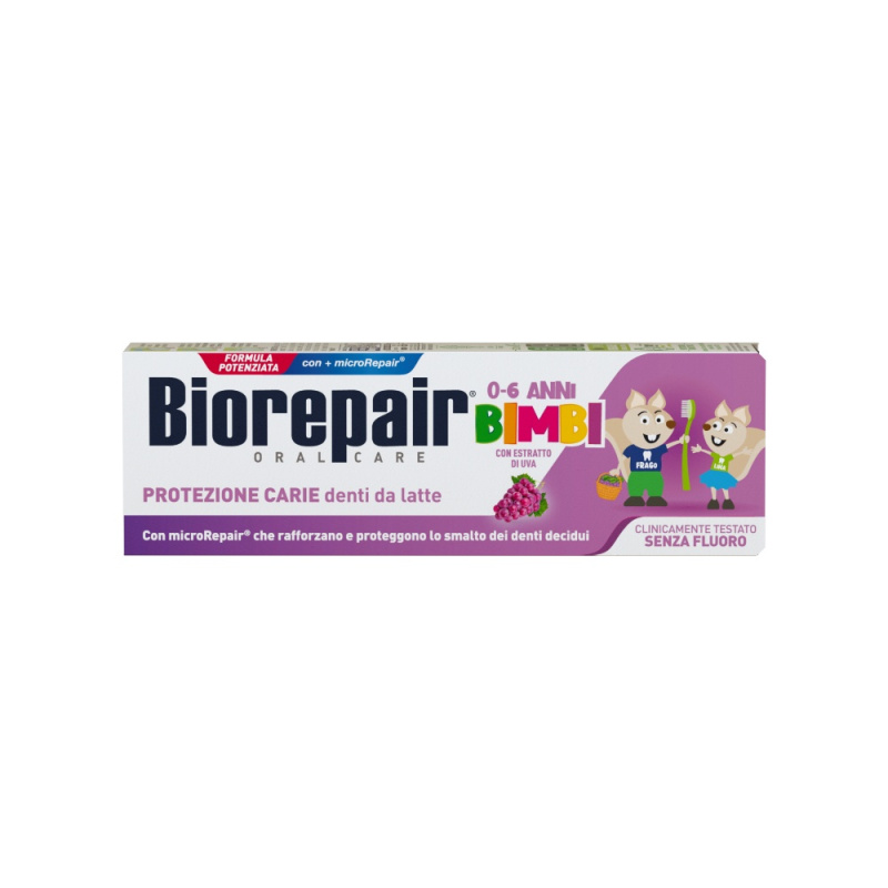 BIOREPAIR Kids Zubní pasta 0-6 let Hrozno 50 ml