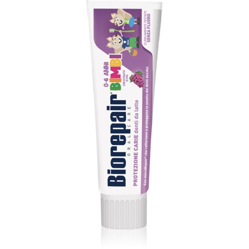 BIOREPAIR Kids Zubní pasta 0-6 let Hrozno 50 ml