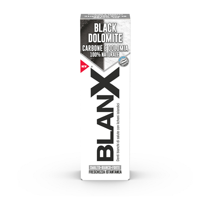 BlanX Black Dolomite bělicí zubní pasta s aktivním uhlím 75 ml