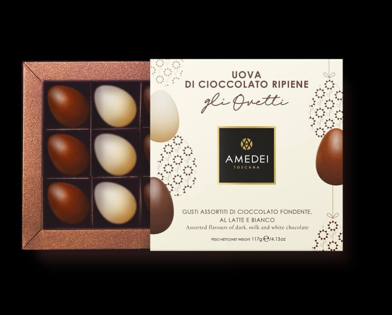 Egg Pralines - 117g/260g (AMEDEI) - 9 vajíček (117g) AMED9