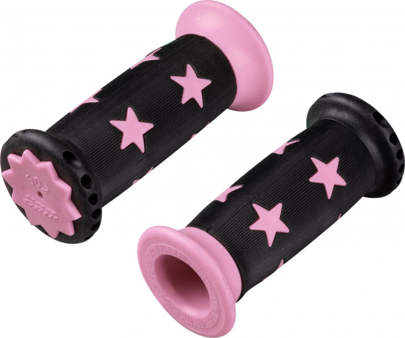 PRO GRIP madla STAR gumová dětská, černo-růžová, OEM