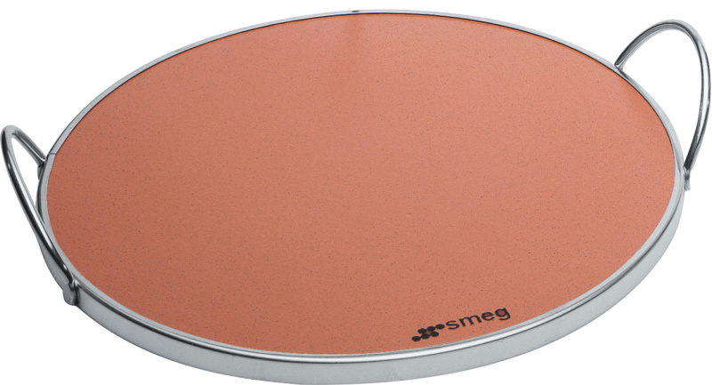 Pizza kámen Smeg PRTX / Ø 35 cm / příslušenství pro trouby Smeg / stříbrná/hnědá Varianta: ivi1
