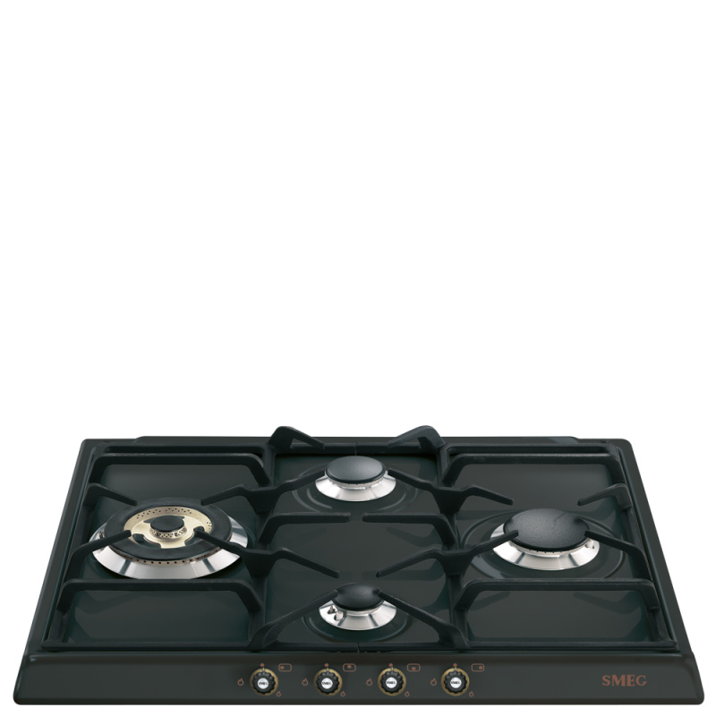 Smeg Plynová varná deska se 4 varnými zónami, 60 cm, SR764, černá SR764AO