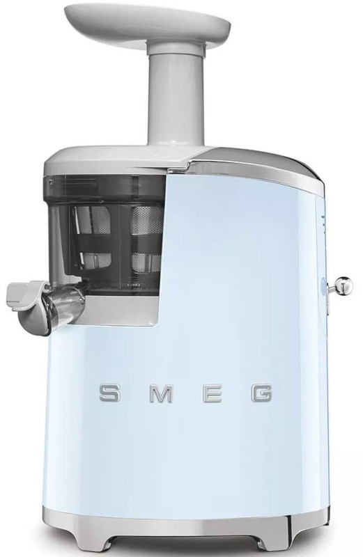 Šnekový odšťavňovač Smeg SJF01PBEU / 150 W / 43 ot./min. / pastelově modrá Varianta: ivi1