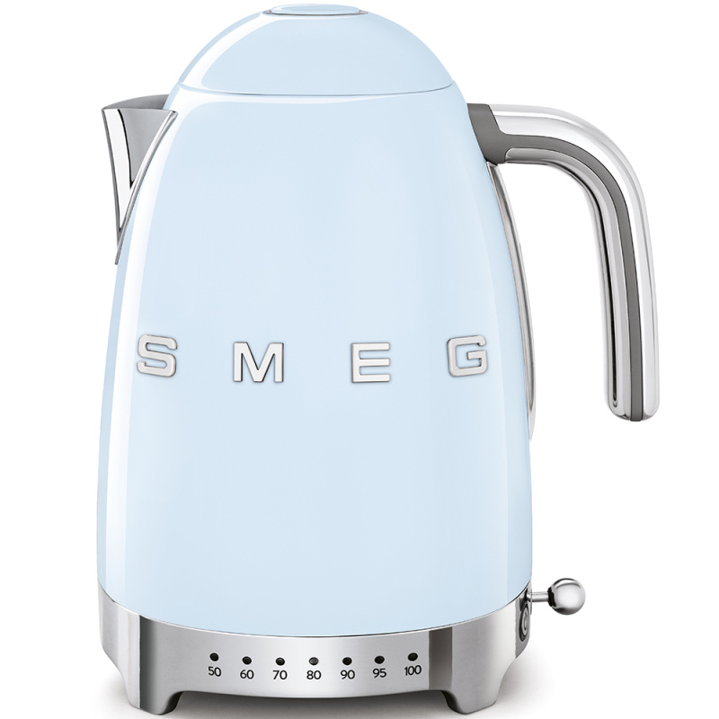 Rychlovarná konvice Smeg 50's style KLF04PBEU / regulace teploty / 1,7 l / 2400 W / pastelově modrá Varianta: ivi1
