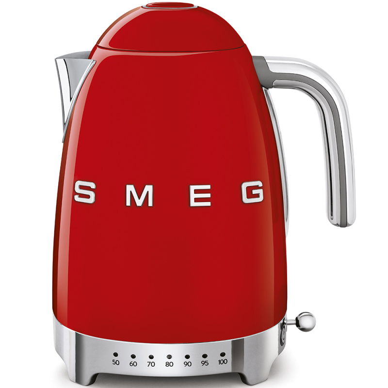 Smeg Rychlovarná konvice 50´s Retro Style, s regulací teploty, 1,7 l červená KLF04RDEU