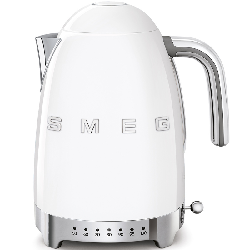 Smeg Rychlovarná konvice 50´s Retro Style, s regulací teploty, 1,7 l bílá KLF04WHEU