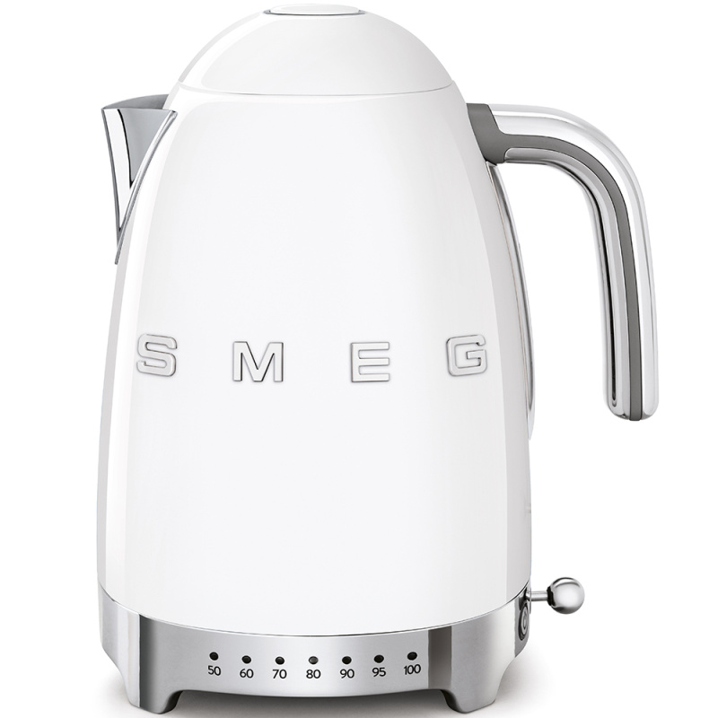 Smeg Rychlovarná konvice 50´s Retro Style, s regulací teploty, 1,7 l bílá KLF04WHEU