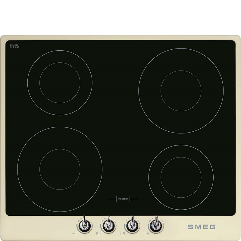 Smeg Indukční varná deska Victoria se 4 varnými zónami, 60 cm, SI964, krémová SI964PM