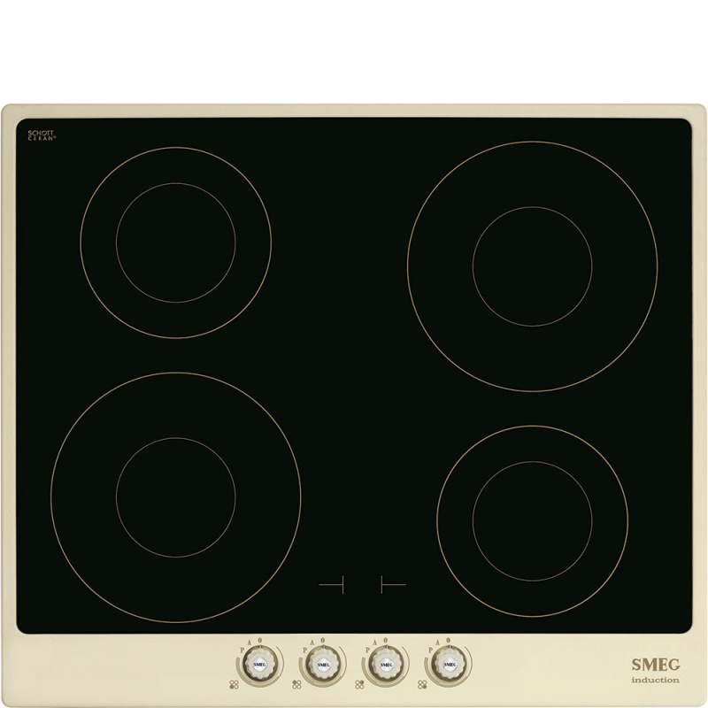 Smeg Indukční varná deska Cortina se 4 varnými zónami, 60 cm, SI764, krémová SI764POM