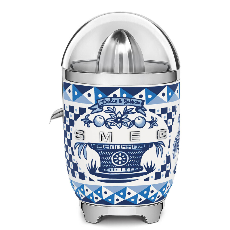 Smeg Dolce&Gabbana odšťavňovač / lis na citrusy Blu Mediterraneo  CJF01DGBEU