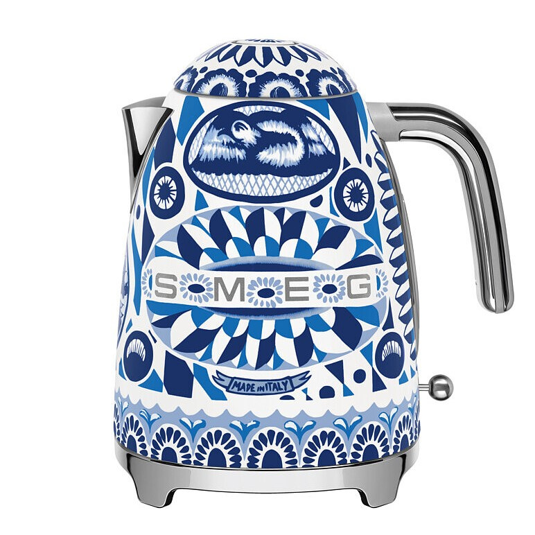 Smeg Dolce&Gabbana Rychlovarná konvice Blu Mediterraneo, 1,7 l  KLF03DGBEU