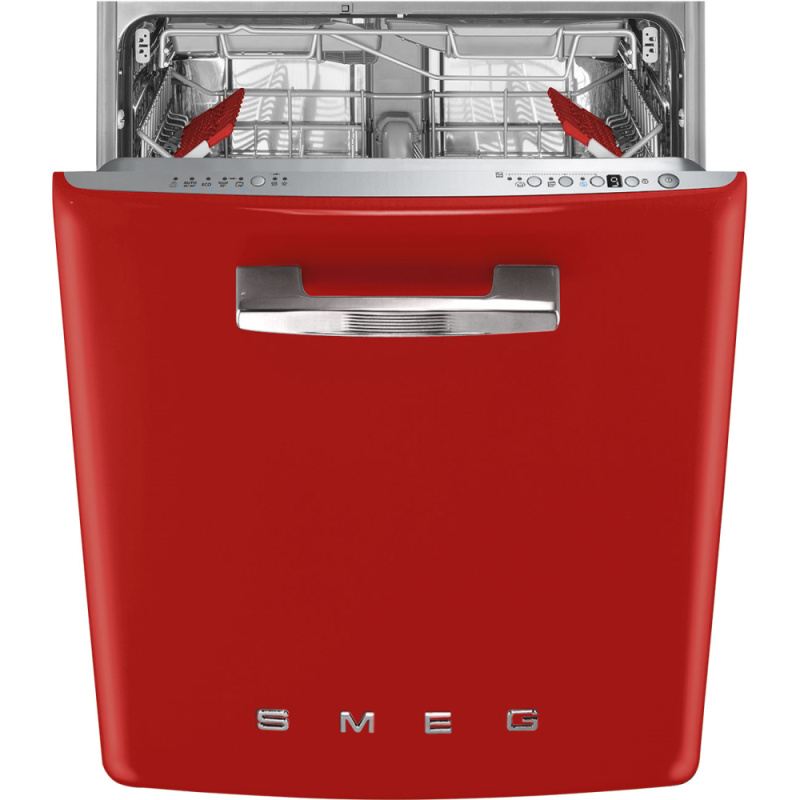 Smeg Vestavná myčka "pod linku" 50´s Retro Style, STFABCR3, 60cm, červená STFABRD3