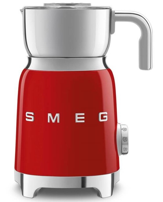 Smeg Napěňovač mléka 50´s Retro Style MFF11, červený MFF11RDEU
