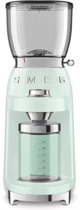 Mlýnek na kávu Smeg 50's style CGF11PGEU / 150 W / pastelově zelená Varianta: ivi1