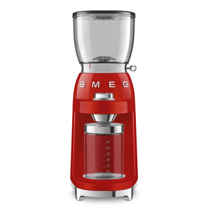Smeg Mlýnek na kávu 50´s Retro Style CGF11, červený CGF11RDEU