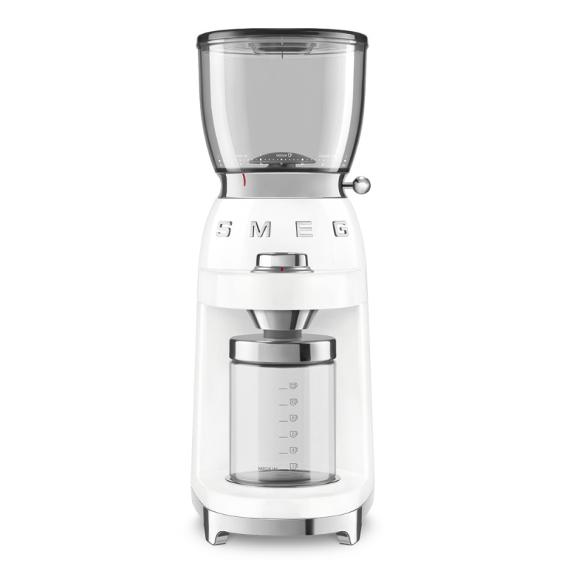 Smeg Mlýnek na kávu 50´s Retro Style CGF11, bílý CGF11WHEU