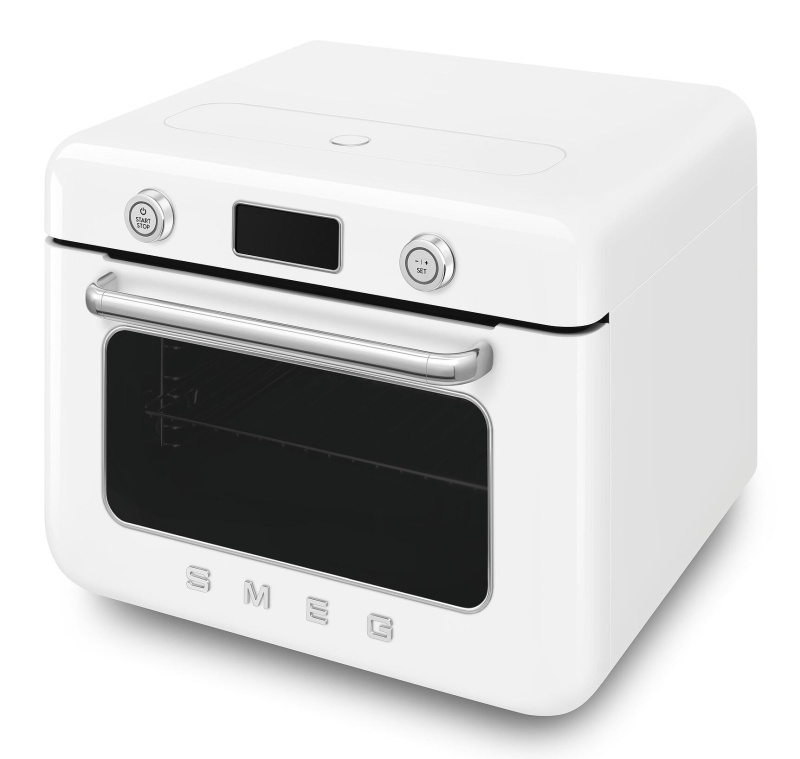 Stolní kombinovaná parní trouba Smeg 50's Style COF01WHEU / 900 W / 30 l / bílá Varianta: ivi1