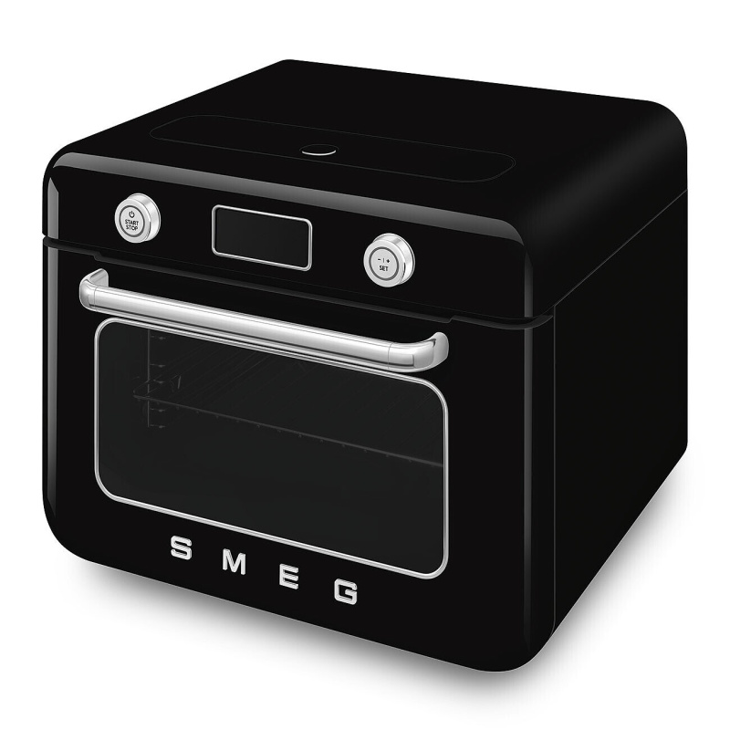 Smeg Stolní kombinovaná parní trouba, 30l, černá COF01BLEU