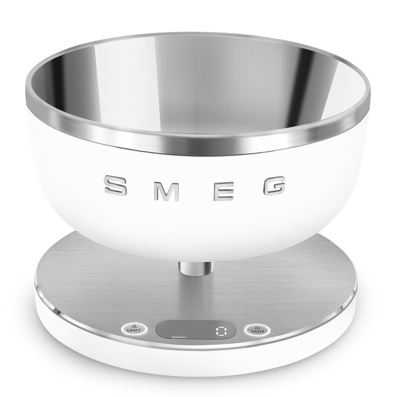 Smeg Digitální kuchyňská váha KSC01, bílá KSC01WHMWW