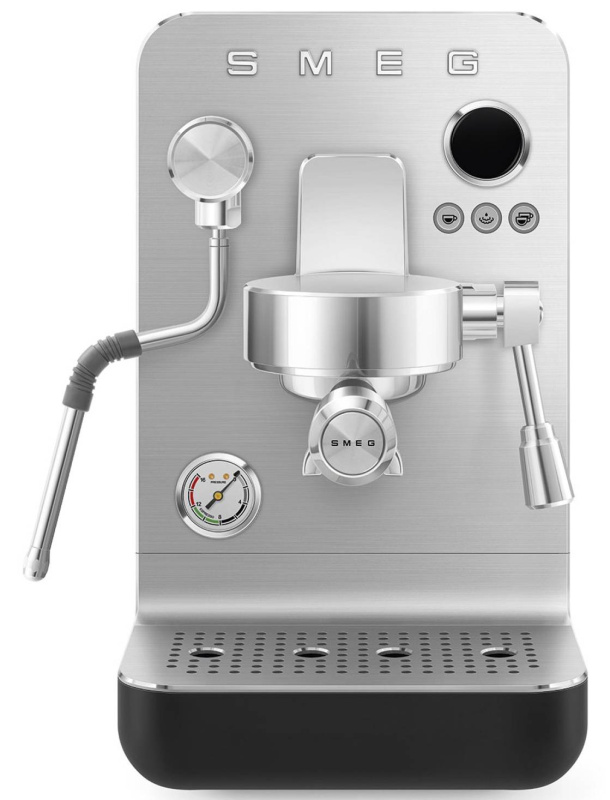 Pákový kávovar Smeg EMC02BLMEU / 1700 W / 1,7 l / 15 bar / matná černá Varianta: ivi2